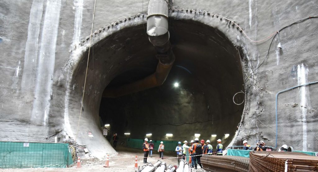 Línea 7 Avanza: Vitacura completa conexión de dos puntos del túnel