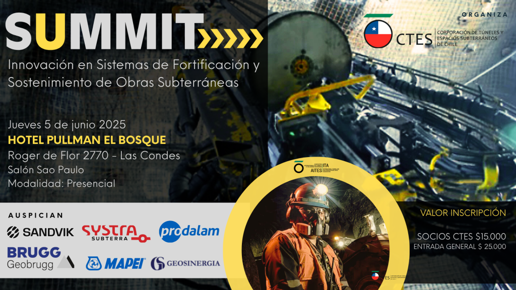 SUMMIT CTES CHILE 2025: Innovación en Fortificación y Sostenimiento Subterráneo