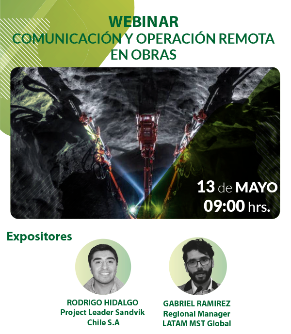 Webinar: Comunicación y Operación remota en obras subterraneas